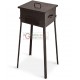 BARBECUE A CARBONE FORNACETTA MODELLO TAORMINA CM. 25x25x66h.