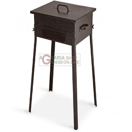 BARBECUE A CARBONE FORNACETTA MODELLO TAORMINA CM. 25x25x66h.