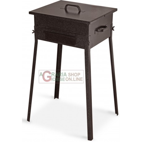 BARBECUE A CARBONE FORNACETTA MODELLO TAORMINA CM. 30x35x66h.