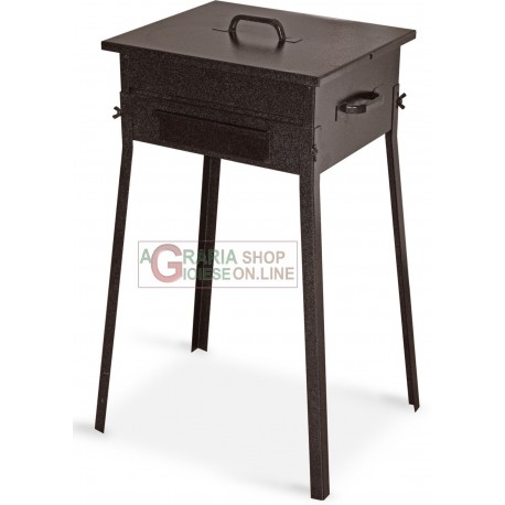 BARBECUE A CARBONE FORNACETTA MODELLO TAORMINA CM. 30x40x66h.