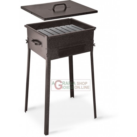 BARBECUE A CARBONE FORNACETTA MODELLO TAORMINA CM. 35x45x66h.