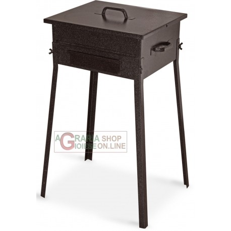 BARBECUE A CARBONE FORNACETTA MODELLO TAORMINA CM. 35x50x66h.