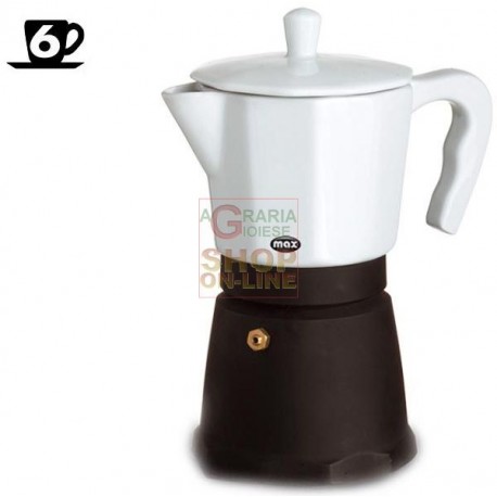 MAX CAFFETTIERA 6 TZ CHANTILLY PORCELLANA