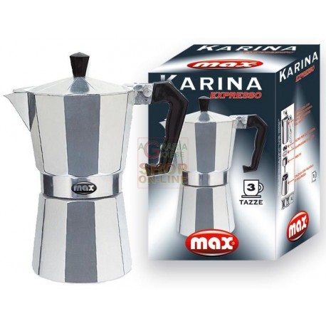 MAX CAFFETTIERA ALLUMINIO 3 TAZZE