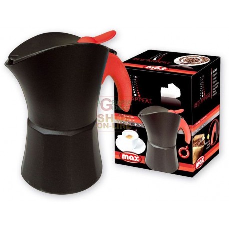 MAX CAFFETTIERA MOKA MAX 4TZ RED APPEAL