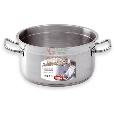 MAX CASSERUOLA 2/M PROFESS.CHEF 18 CM INOX