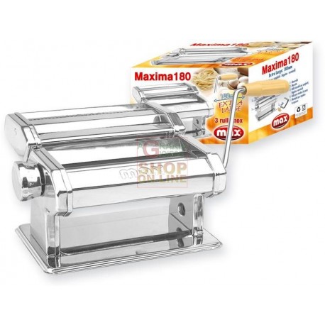 MAX MACCHINA PASTA 3 RULLI ACCIAIO 180MM