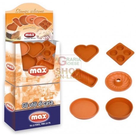 MAX PALLBOX STAMPI SILICONE 6 MODELLI 48 PZ