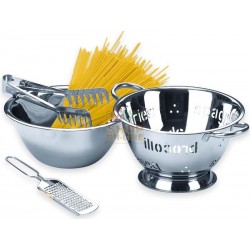 MAX PASTA SET 4 PZ INOX