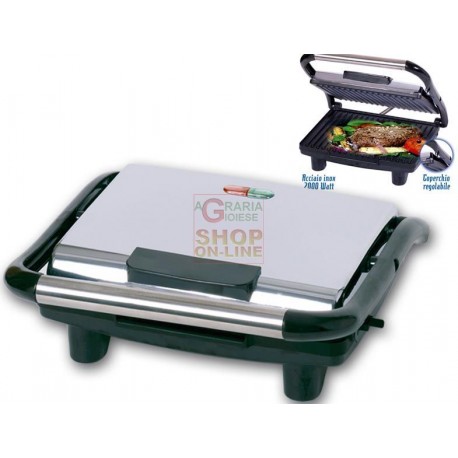 MAX PIASTRA GRILL IN ACCIAIO 27X18 CM