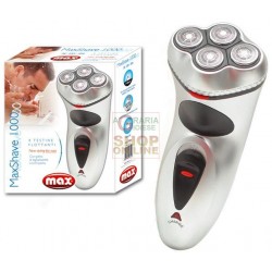 MAX RASOIO ELETTRICO MAXSHAVE RICARICABILE