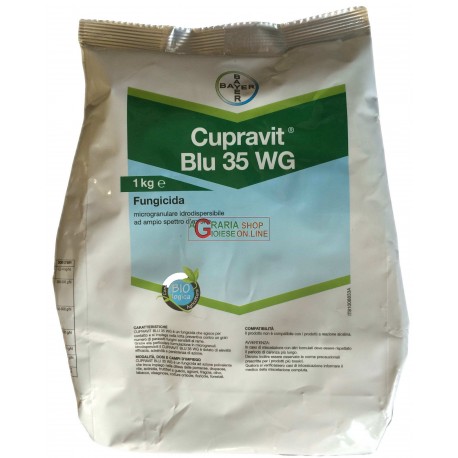 BAYER CUPRAVIT 35 WG BLU FUNGICIDA RAMEICO OSSICLORURO KG. 1