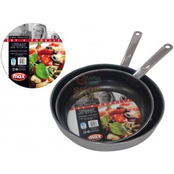 MAX SET 2 PADELLE ALTE ANT.26/30CM M/INOX