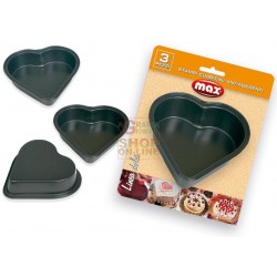 MAX SET 3 PZ STAMPINI DOLCI ANTIAD. CUORE