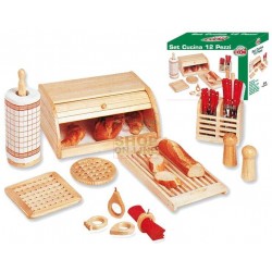 MAX SET CUCINA 12PZ LEGNO - LINEA COOK