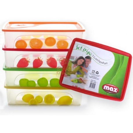 MAX SET FRIGO 3 CONTENITORI FRUTTA