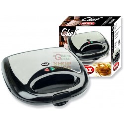 MAX TOSTIERA INOX PIASTRA GRILL CHEF