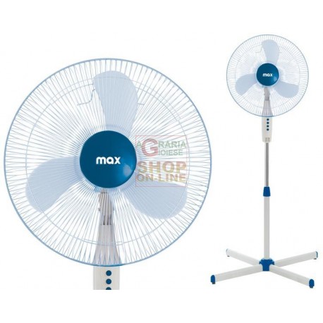 MAX VENTILATORE PIANTANA 45CM 3 PALE