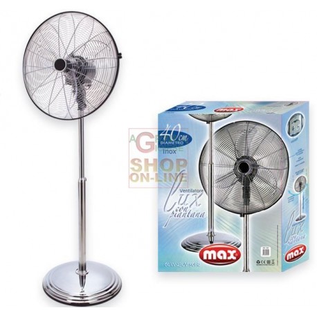 MAX VENTILATORE PIANTANA METALLO LUX 40