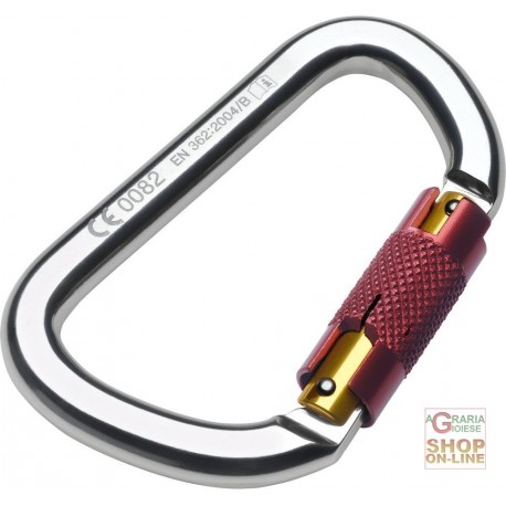 MOSCHETTONE IN LEGA LEGGERA ANODIZZATA CHIUSURA TWIST LOCK