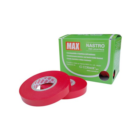 NASTRO PER LEGATRICE 10 ROTOLI T25 MT. 16 ROSSO 0,25