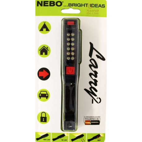 NEBO TORCIA A LED 160 LUMEN MODELLO LARRY 2 CON BATTERIA