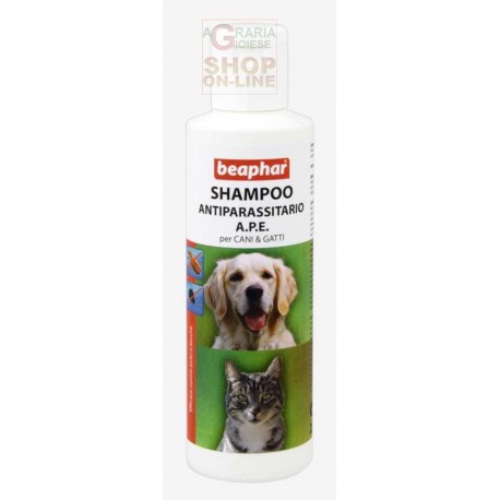 BEAPHAR SHAMPOO ANTIPARASSITARIO A.P.E. PER CANI E GATTI CONTRO