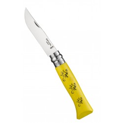 OPINEL INOX N. 8 COLTELLO TOUR DE FRANCE MAILLOT JAUNE