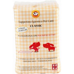 PANNOLINO CLASSICO PER CANI 40X60 CON POLIMERI TAPPETTINO IGIENICO PZ. 15