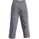 PANTALONE 100% COTONE CANVAS DOPPIO RITORTO COLOR FANGO TG S M