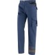 PANTALONE 100% COTONE MULTITASCHE COLORE BLU TG S XXXL