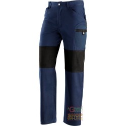 PANTALONE 60% COTONE 40% POLIESTERE  RINFORZI IN POLIESTERE  COLORE BLU NERO  TG  S XXL