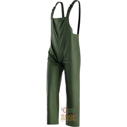 PANTALONE CON PETTORINA IN POLIURETANO COLORE VERDE TG M XXL