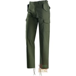 PANTALONE IN TERITAL MULTITASCHE  COLORE VERDE  TG  S XXXL