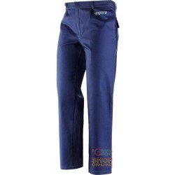 PANTALONE IN TESSUTO IGNIFUGO ANTIACIDO  ANTISTATICO IN COTONE POLIESTERE  COLORE BLU  TG  S XXL