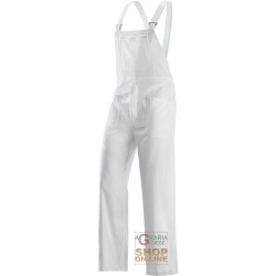 PANTALONE PETTORINA IN TERITAL  COLORE BIANCO  TG  46 62