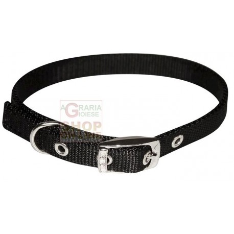 PET TRIBE COLLARE PER CANI IN NYLON CON FORI CM. 2,5 NERO