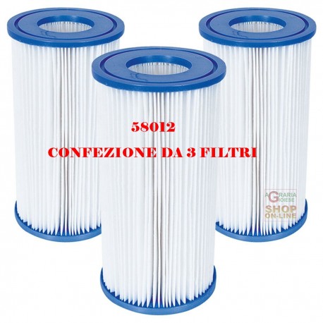 BESTWAY 3 FILTRI A CARTUCCIA 3 PER POMPE DA 5.678 LT/H COD.