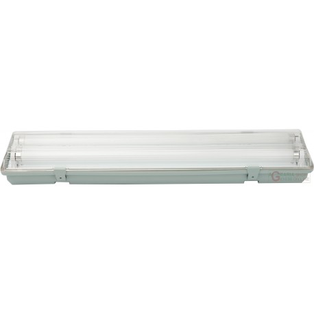 PLAFONIERA REGLETTE IP65 2X36W CON NEON