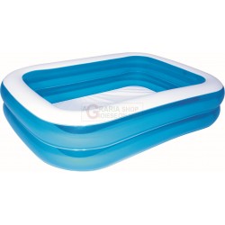 BESTWAY 54005 PISCINA GONFIABILE FAMILY RETTANGOLARE AZZURRA CM. 201x150x51