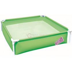 BESTWAY 56217 PISCINA A TELO RETTANGOLARE STEEL PRO FRAME CM. 122x122x30.5h.