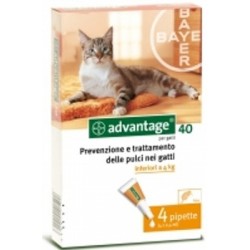 ADVANTAGE PER GATTI 4 PIPPETTE FINO KG. 4