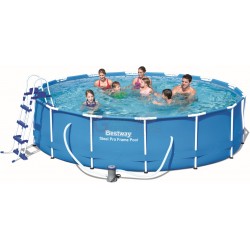 BESTWAY 56422 PISCINA CON TELAIO STEEL PRO FRAME CM.427x100h.