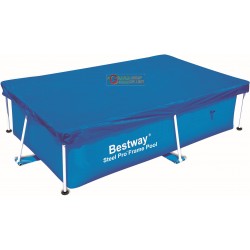 BESTWAY 58104 TELO TOP COPERTURA PISCINA CON TELAIO RETTANGOLARE CM.239x150