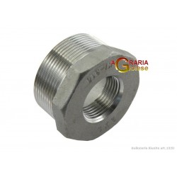 RIDUZIONE IN ACCIAIO INOX AISI 316 M/F 1 - 1/2 POLL.