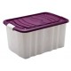 ROLL BOX IN PLASTICA E COPERCHIO E RUOTE CM. 59X39X43 LT. 65