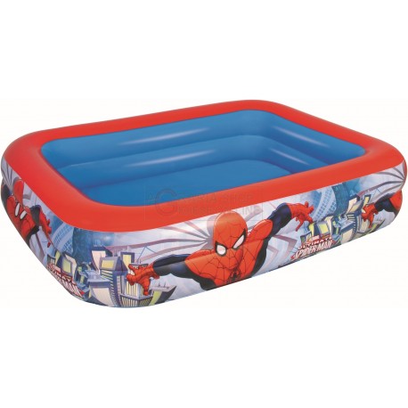 BESTWAY 98011 PISCINA 2 ANELLI SPIDERMAN CM.201X150X51h.