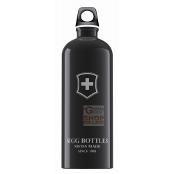 SIGG BOTTIGLIA BORRACCIA IN ALLUMINIO SWISS EMBLEM TOUCH BLACK