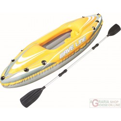 BESTWAY CANOA PROFESSIONALE KAYAK WAVE LINE CM 292X107 MAX 100