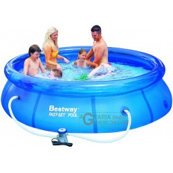 BESTWAY PISCINA AUTOPORTANTE TONDA CM. 305x76h CON POMPA FILTRO